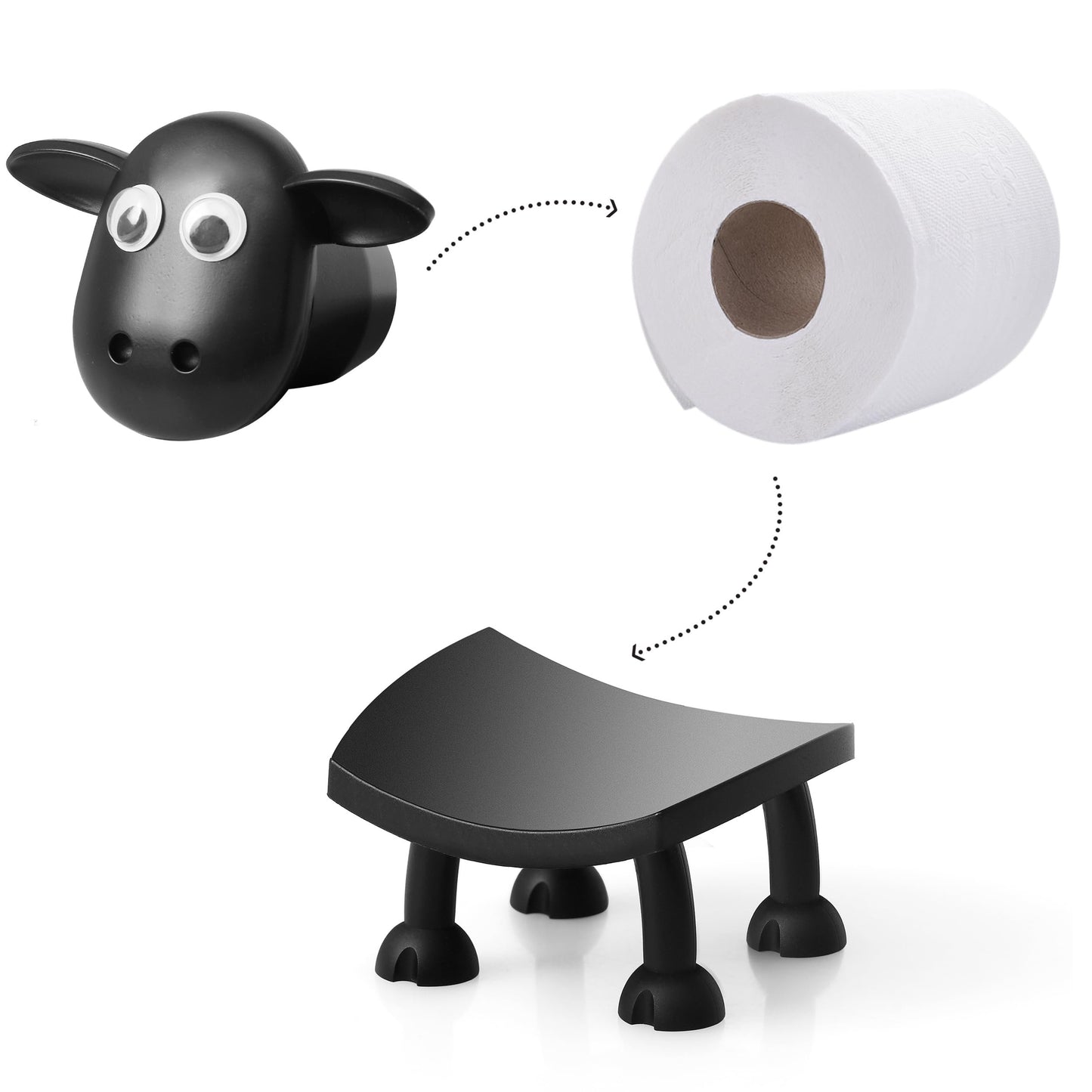 🔥Last Day Sale 49% OFF🎁 Sheep Toilet Roll Holder