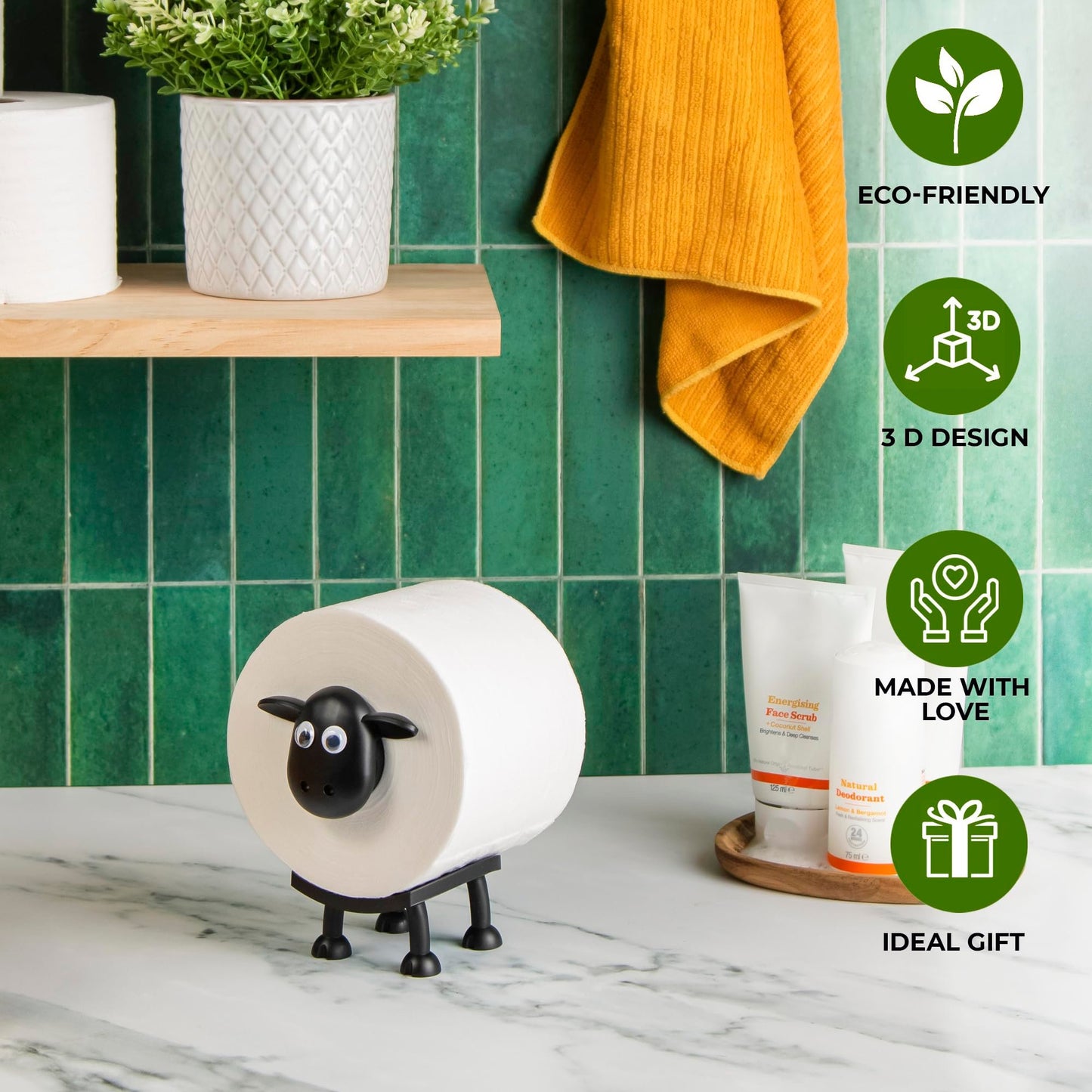 🔥Last Day Sale 49% OFF🎁 Sheep Toilet Roll Holder